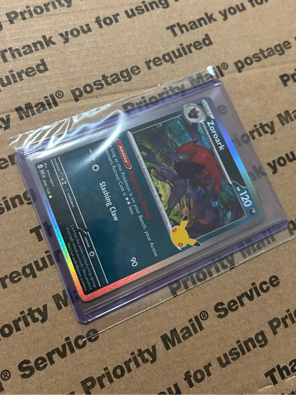 Pokemon holo zoroark